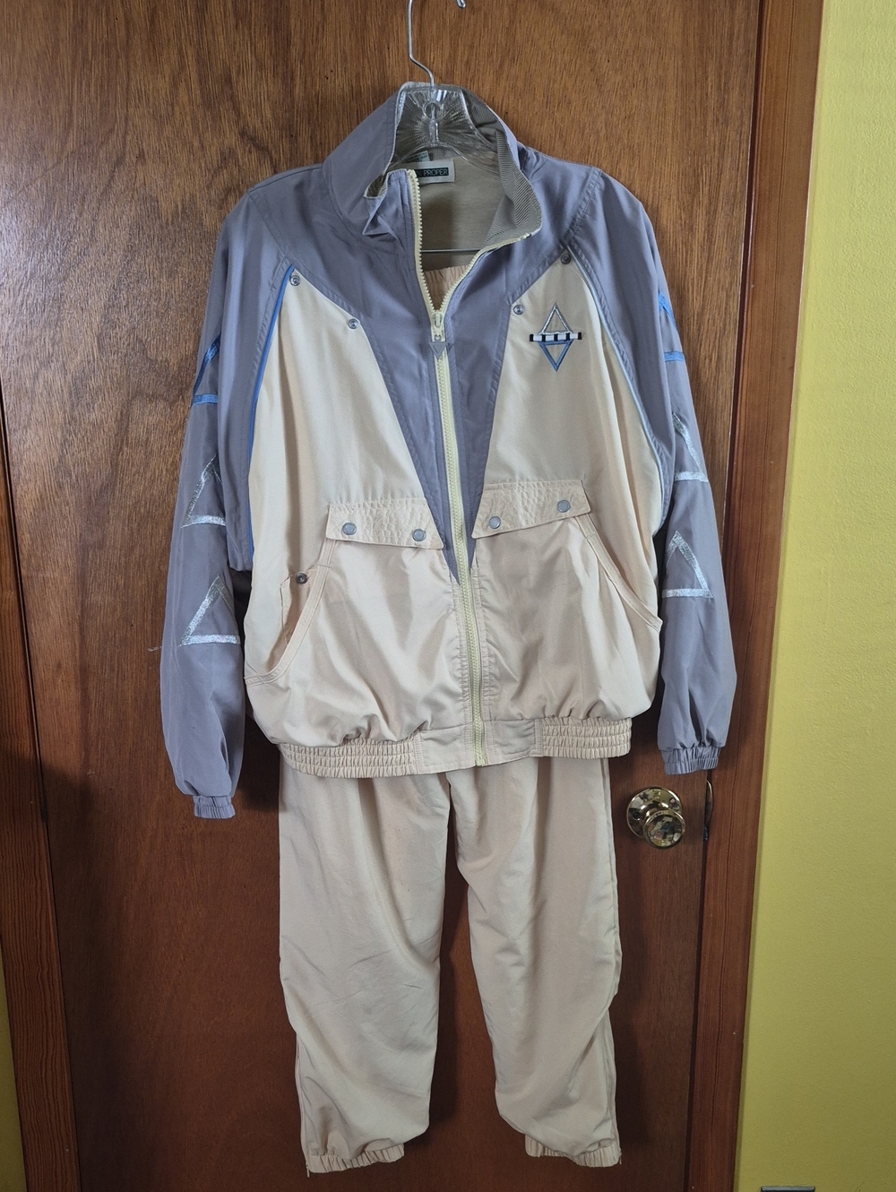 Boston Proper Two-Tone Bomber Jacket Track Suit. Small